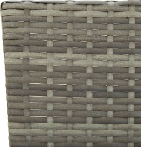 vidaXL vidaXL Ławka ogrodowa z poduszkami, szara, 176 cm, polirattan 7