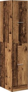 vidaXL vidaXL Szafka apteczna, stare drewno, 30x41x144,5 cm 3