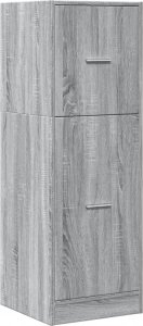 vidaXL Szafka apteczna, szary dąb sonoma, 40x41x118 cm 3