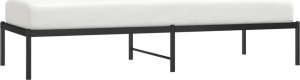 vidaXL vidaXL Metalowa rama łóżka, czarna, 75x190 cm 3