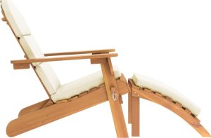 vidaXL vidaXL Krzesło ogrodowe Adirondack z podnóżkiem, lite drewno akacjowe 4