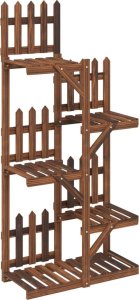 vidaXL vidaXL Kwietnik, 60x25x130 cm, lite drewno jodłowe 6