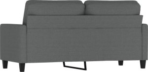 vidaXL vidaXL Sofa 2-osobowa, ciemnoszara, 140 cm, tapicerowana tkaniną 5