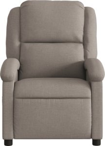 vidaXL vidaXL Fotel rozkładany, kolor taupe, obity tkaniną 3