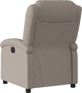 vidaXL vidaXL Fotel rozkładany, kolor taupe, obity tkaniną 5