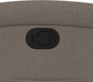 vidaXL vidaXL Fotel rozkładany, kolor taupe, obity tkaniną 9