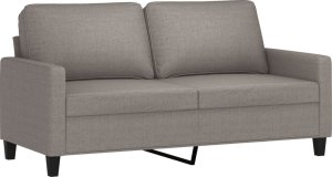 vidaXL vidaXL Sofa 2-osobowa, kolor taupe, 140 cm, tapicerowana tkaniną 2