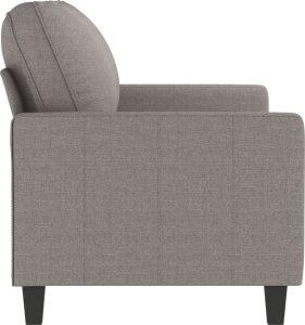 vidaXL vidaXL Sofa 2-osobowa, kolor taupe, 140 cm, tapicerowana tkaniną 4