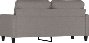 vidaXL vidaXL Sofa 2-osobowa, kolor taupe, 140 cm, tapicerowana tkaniną 5