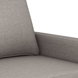 vidaXL vidaXL Sofa 2-osobowa, kolor taupe, 140 cm, tapicerowana tkaniną 6