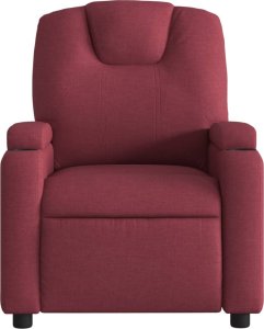 vidaXL vidaXL Fotel rozkładany, winna czerwień, obity tkaniną 3