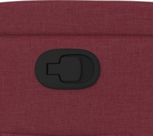 vidaXL vidaXL Fotel rozkładany, winna czerwień, obity tkaniną 9