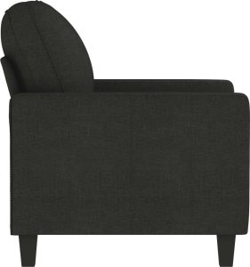 vidaXL vidaXL Fotel, czarny, 60 cm, obity tkaniną 4