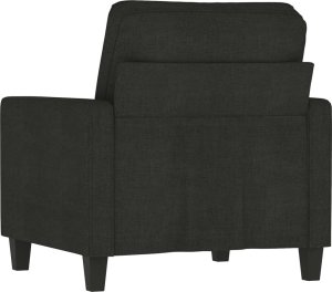 vidaXL vidaXL Fotel, czarny, 60 cm, obity tkaniną 5