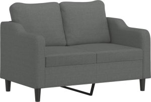 vidaXL vidaXL Sofa 2-osobowa, ciemnoszara, 120 cm, tapicerowana tkaniną 2