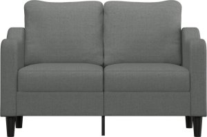 vidaXL vidaXL Sofa 2-osobowa, ciemnoszara, 120 cm, tapicerowana tkaniną 3