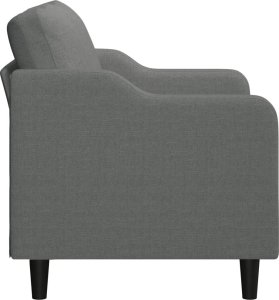 vidaXL vidaXL Sofa 2-osobowa, ciemnoszara, 120 cm, tapicerowana tkaniną 4