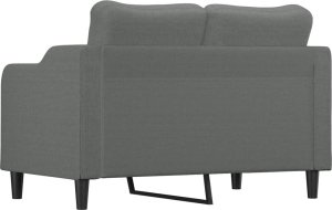 vidaXL vidaXL Sofa 2-osobowa, ciemnoszara, 120 cm, tapicerowana tkaniną 5