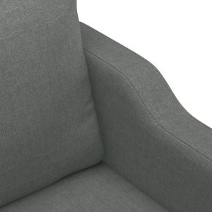vidaXL vidaXL Sofa 2-osobowa, ciemnoszara, 120 cm, tapicerowana tkaniną 6