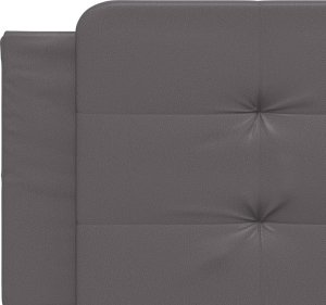 vidaXL vidaXL Poduszka na wezgłowie, szara, 200 cm, sztuczna skóra 7