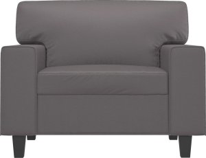 vidaXL vidaXL Fotel, szary, 60 cm, obity sztuczną skórą 3
