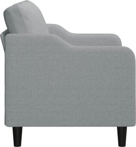 vidaXL Sofa 2-osobowa, jasnoszara, 120 cm, tapicerowana tkaniną 4
