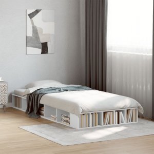 vidaXL vidaXL Rama łóżka, biała, 90x190 cm, materiał drewnopochodny 3