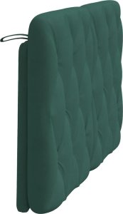 vidaXL vidaXL Poduszka na wezgłowie, ciemnozielona, 120 cm, aksamitna 6