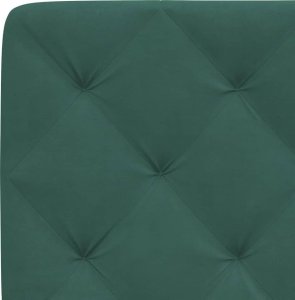 vidaXL vidaXL Poduszka na wezgłowie, ciemnozielona, 120 cm, aksamitna 8