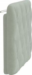 vidaXL vidaXL Poduszka na wezgłowie, jasnoszara, 80 cm, aksamitna 6