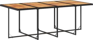 vidaXL vidaXL 9-cz. zestaw mebli ogrodowych z poduszkami, czarny, rattan PE 4