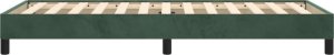 vidaXL vidaXL Rama łóżka, ciemnozielona, 100x200 cm, tapicerowana aksamitem 6