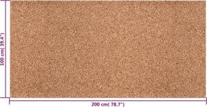 vidaXL vidaXL Mata korkowa w rolce, 100x200 cm, 2 mm 8