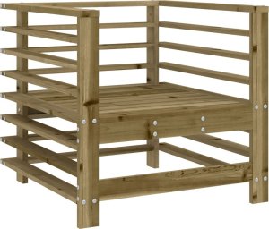 vidaXL vidaXL Fotele ogrodowe z poduszkami, 2 szt., impregnowana sosna 7