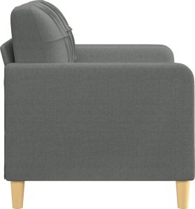 vidaXL vidaXL Sofa 2-osobowa, ciemnoszara, 120 cm, tapicerowana tkaniną 4