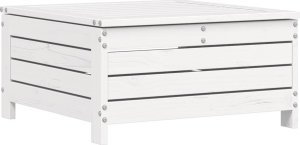 vidaXL vidaXL 6-cz. zestaw mebli ogrodowych, biały, drewno sosnowe 6