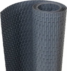 vidaXL vidaXL Parawan balkonowy, antracytowy, 400x90 cm, polirattan 2
