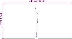 vidaXL vidaXL Parawan balkonowy, antracytowy, 400x90 cm, polirattan 8
