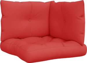 vidaXL vidaXL Poduszki na palety, 3 szt., czerwone, tkanina 2