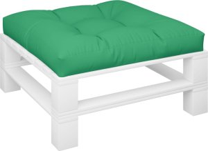 vidaXL vidaXL Poduszka na paletę, zielona, 70x70x12 cm, tkanina 3