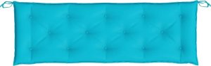 vidaXL vidaXL Poduszki na ławki ogrodowe, 2 szt., turkusowe, 150x50x7 cm 5