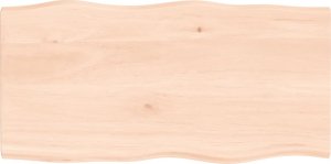 vidaXL vidaXL Blat stołu, 80x40x2 cm, surowy, lity dąb z naturalną krawędzią 2