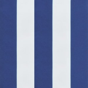vidaXL Poduszka na ławkę ogrodową, niebiesko-białe paski, 200x50x7 cm 6