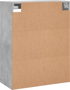 vidaXL vidaXL Szafka wisząca, szarość betonu, 69,5x34x90 cm 9