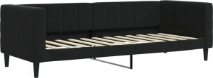 vidaXL vidaXL Sofa z materacem do spania, czarna, 80x200 cm, aksamit 3