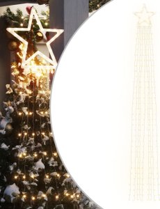 Pokrowiec vidaXL vidaXL Lampki choinkowe, 320 LED, ciepłe białe światło, 375 cm 2