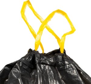 vidaXL vidaXL Worki na śmieci, ściągane taśmą, 250 szt., czarne, 120 L 7