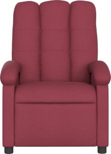 vidaXL vidaXL Fotel rozkładany, winna czerwień, obity tkaniną 3