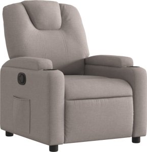 vidaXL vidaXL Fotel rozkładany, kolor taupe, obity tkaniną 2
