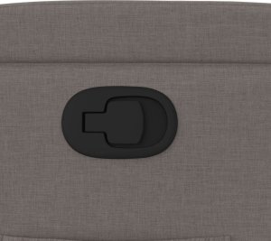 vidaXL vidaXL Fotel rozkładany, kolor taupe, obity tkaniną 9